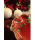 Piatti Piani di Carta a Petalo Natale Poinsettia 21 cm