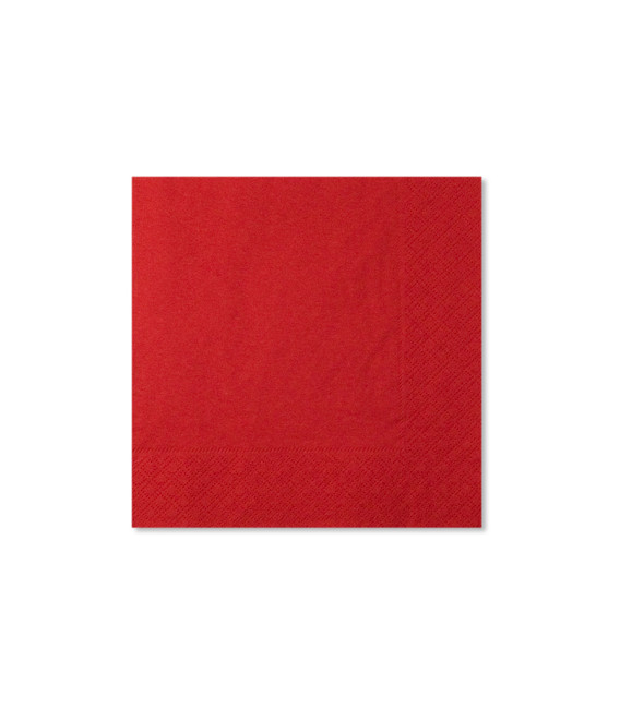 Tovaglioli Rosso 25 x 25 cm 3 confezioni