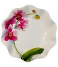 Piatti Fondi di Carta a Petalo Orchidea 24 cm