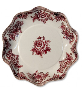 Piatti Fondi di Carta a Petalo Victoria bordeaux 18,5 cm