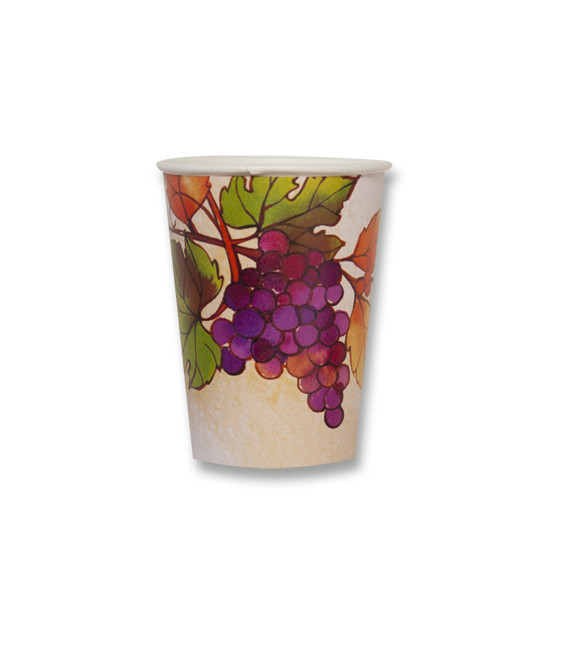 Bicchieri di Carta Autunno Grapes 250 cc