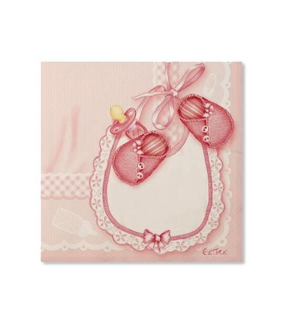 Tovaglioli Eccomi - Baby Rosa 33 x 33 cm 3 confezioni