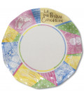 Piatti Piani di Carta Comunione Colorata 27 cm 2 confezioni